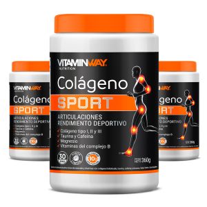 PLAN 90 DÍAS COLÁGENO SPORT ( 3 FRASCOS x360g c/u)
