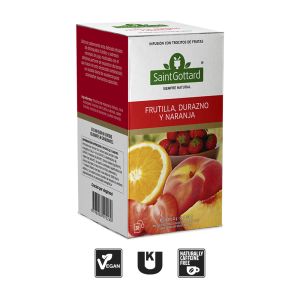 FRUTILLA, DURAZNO Y NARANJA